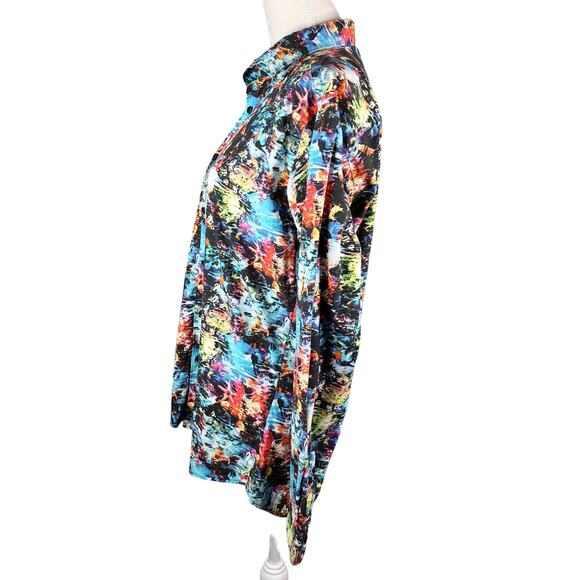 Jared Lang Button Down Shirt Tropical Fish Large Vacation - Picture 10 of 11